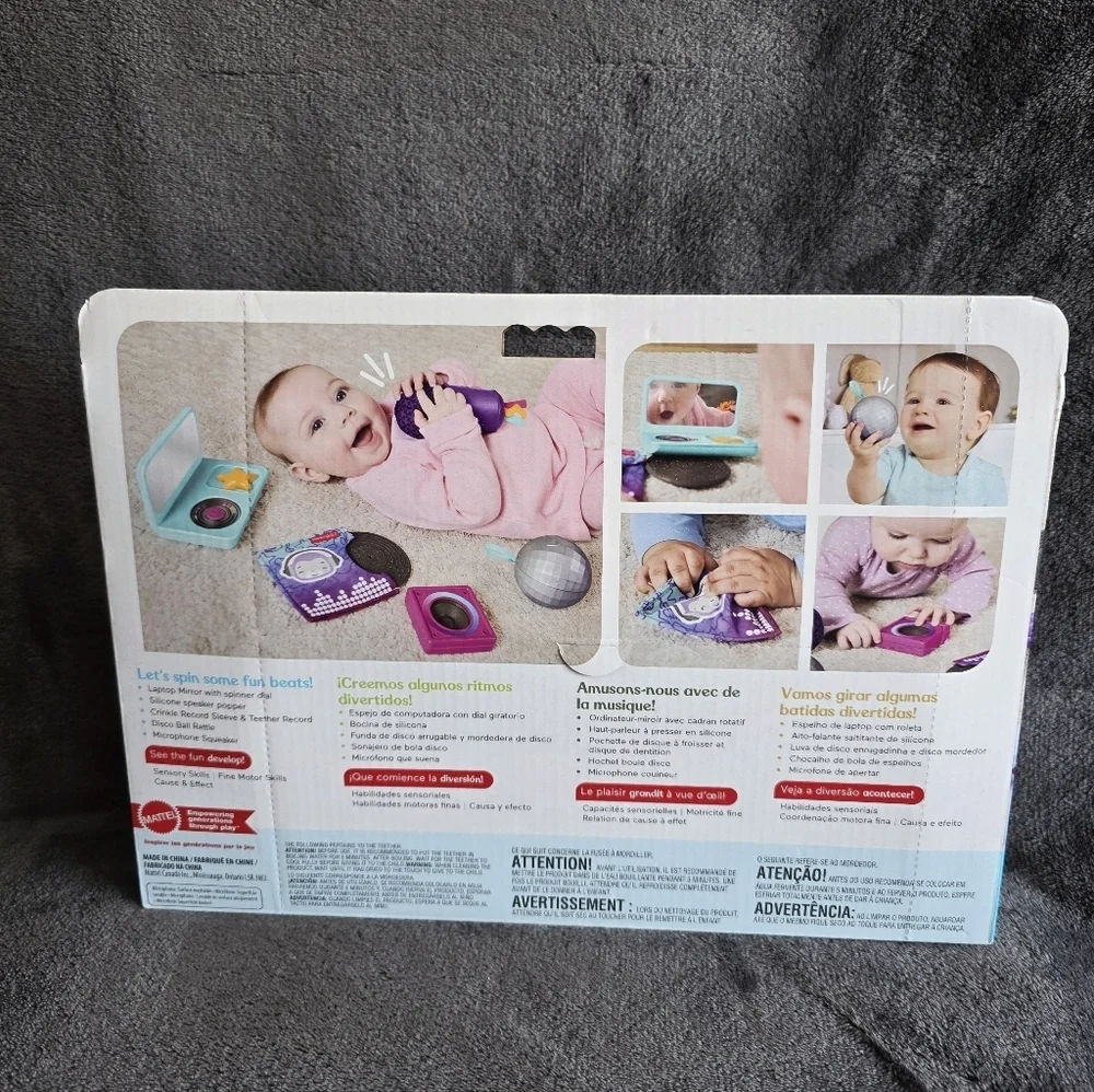 New Fisher-Price Mini Me Moments DJ Set Baby Sensory Learning Toys for Play 6 pc